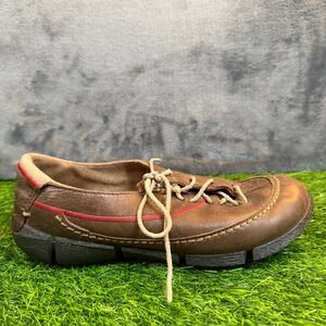 ECCO Biom Walking Shoes Womens Us 7-7.5 EU 38 Brown Leather Lace‎ Up